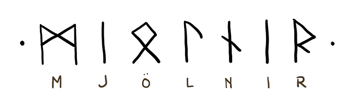 Mjölnir zapisany runami